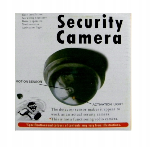 Atrapa kamera kopułkowa dioda led monitoring Kod producenta b/d