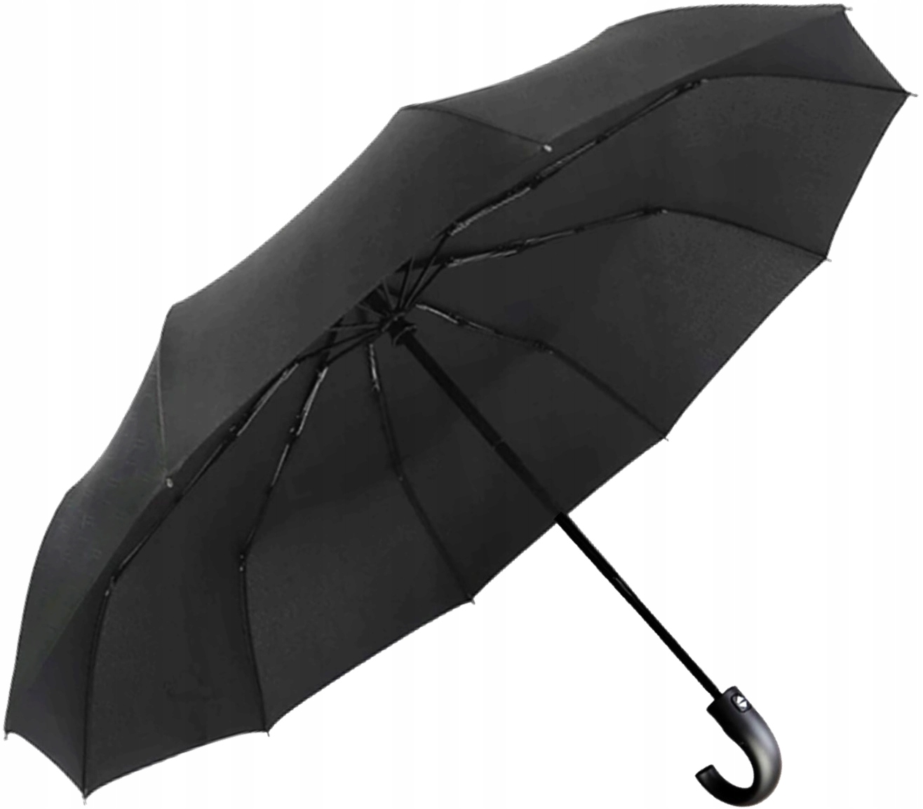 PARASOL MĘSKI DAMSKI PARASOLKA MĘSKA DAMSKA AUTOMAT UNISEKS CZARNA MOCNA Kolor czarny