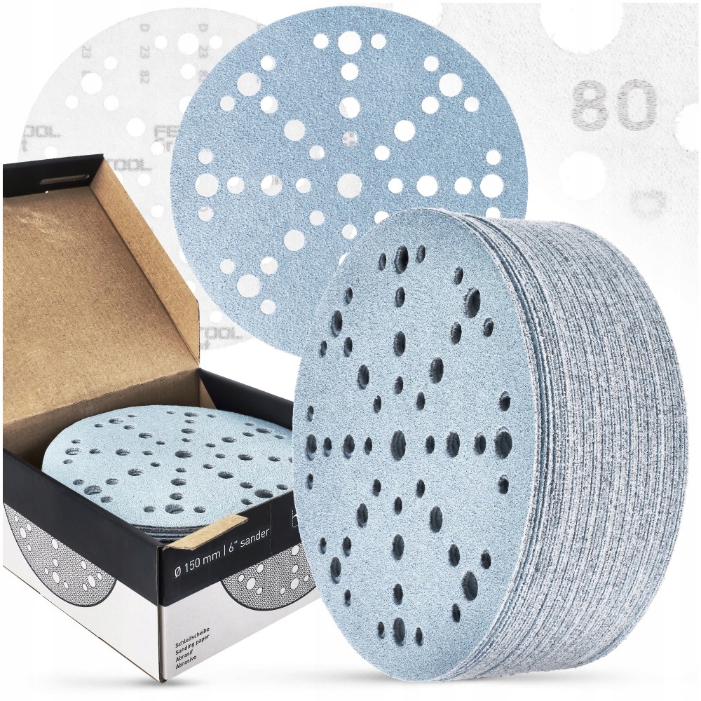 50 x Disk Disky Brúsny papier Festool Repík Brúsky 150 mm P80