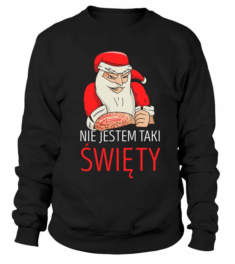 Pánská Mikina Nejsem tak svatý S Černá Dárek na Vánoce pro něj Fac