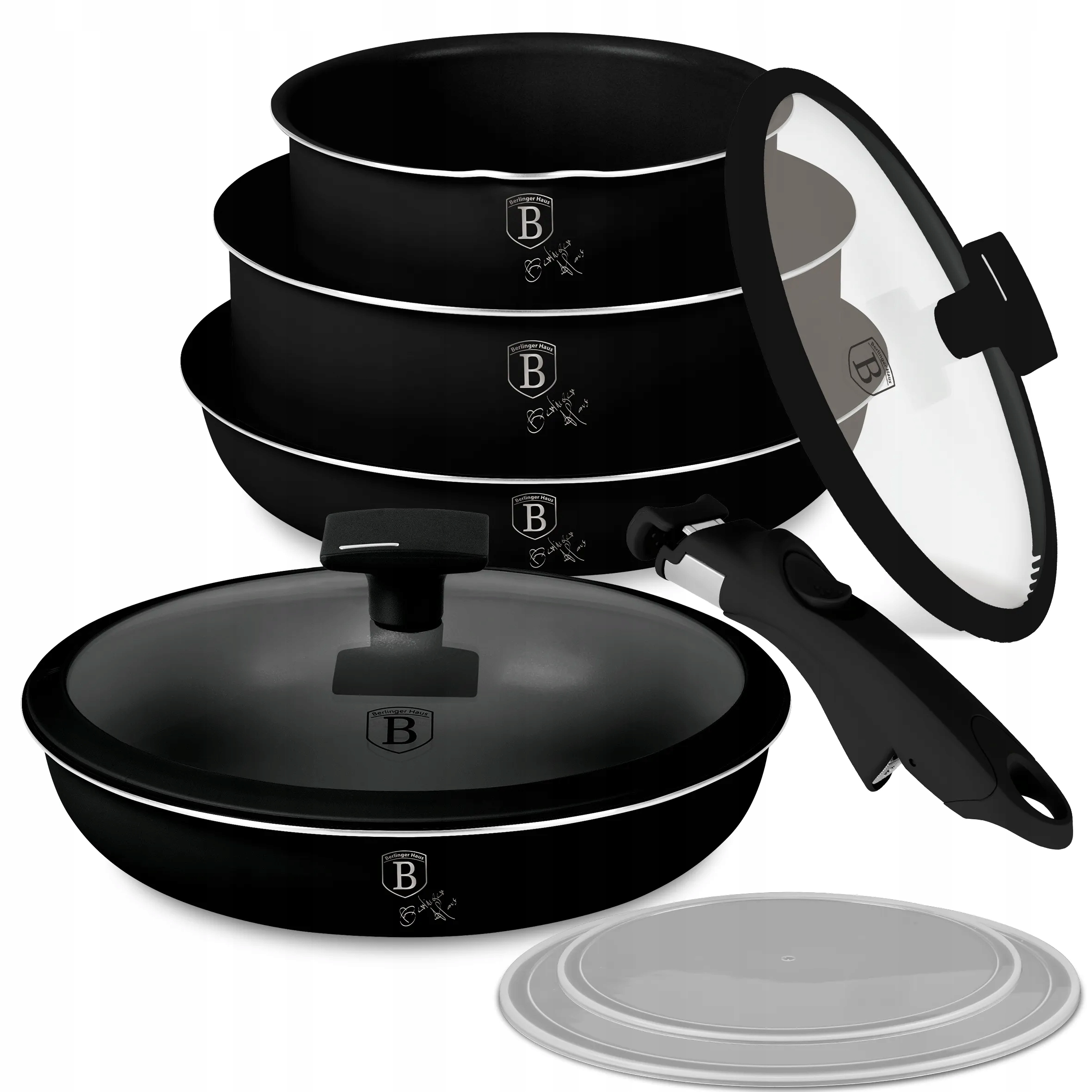 Súprava hrncov 9 ks BerlingerHaus BH-8257 Matte Black