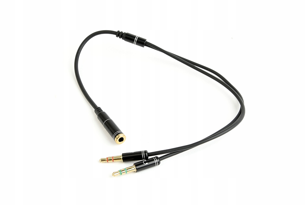 Kabel Adapter 2 x Mini Jack 3,5 mm Audio 4 PIN