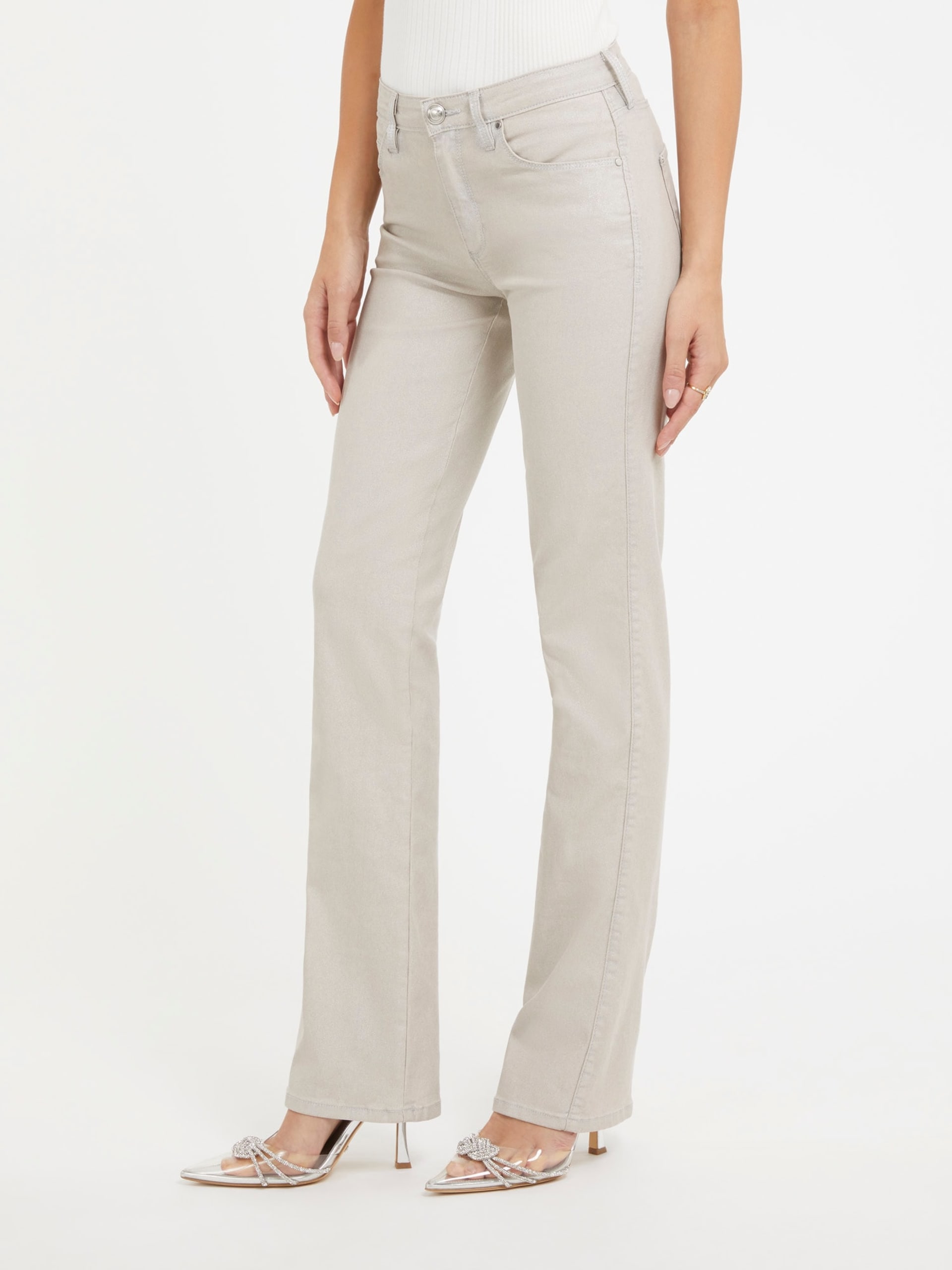 Guess Lesklé Jednoduché Kalhoty (28/32)