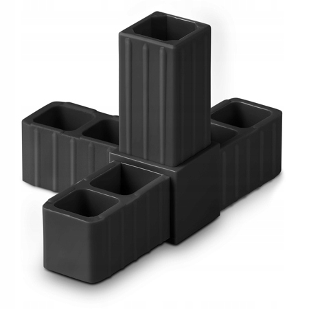 

Łącznik złączka do profili 20x20x1,5 typ E czarny