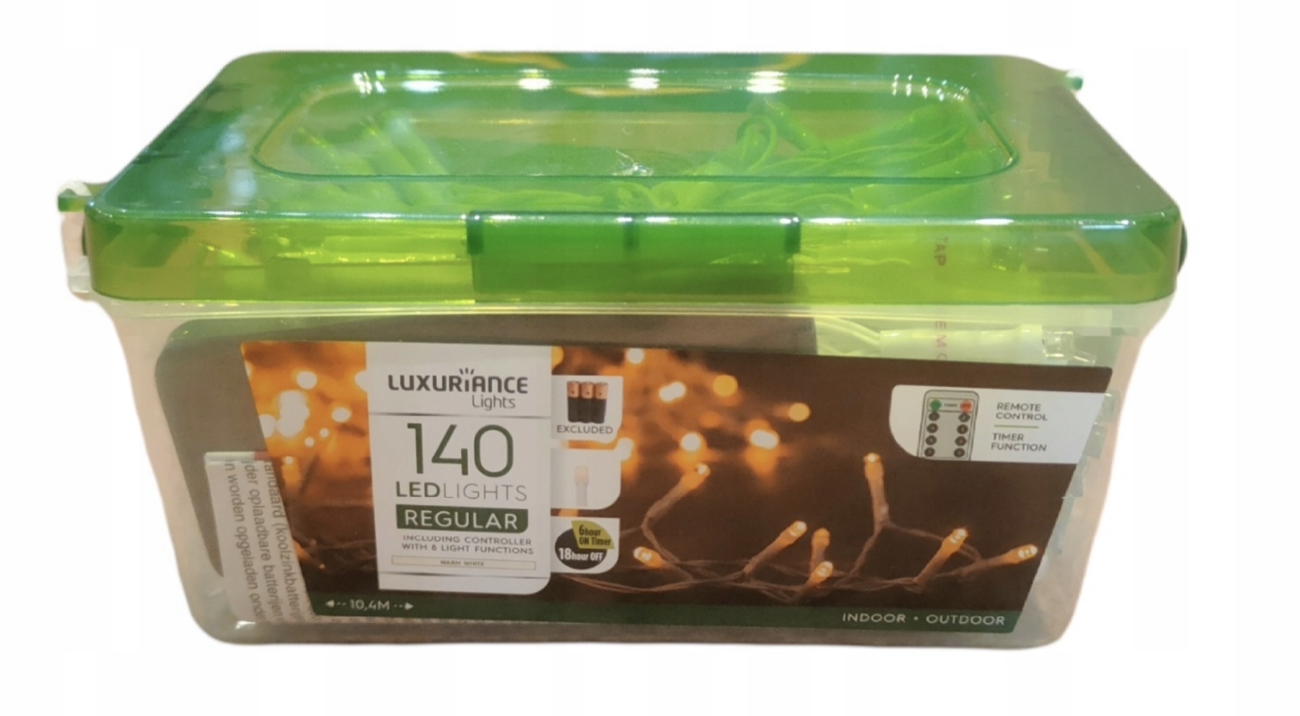 

Lampki choinkowe 140Led na zewnątrz bateria białe
