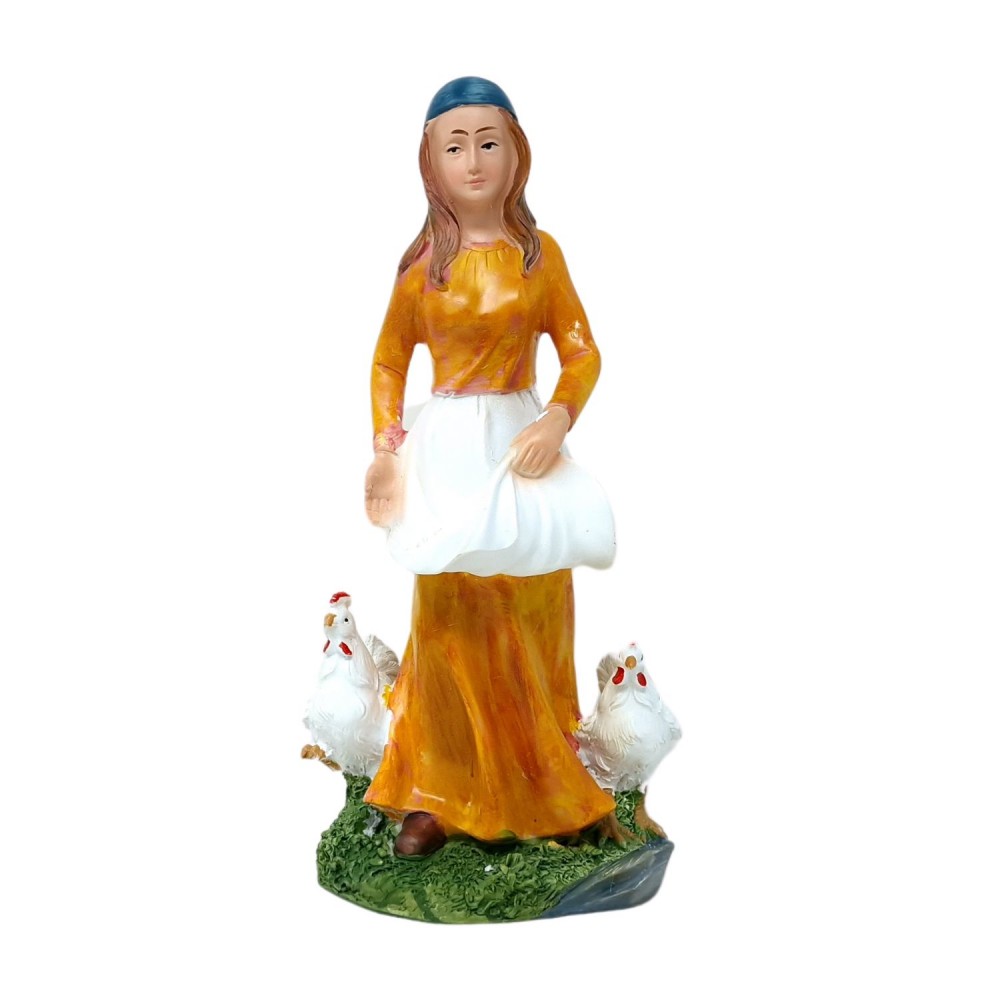 Figura Do Vánočního Betlému „hospodyně S Kurami“ pro figurky o výšce 30 cm