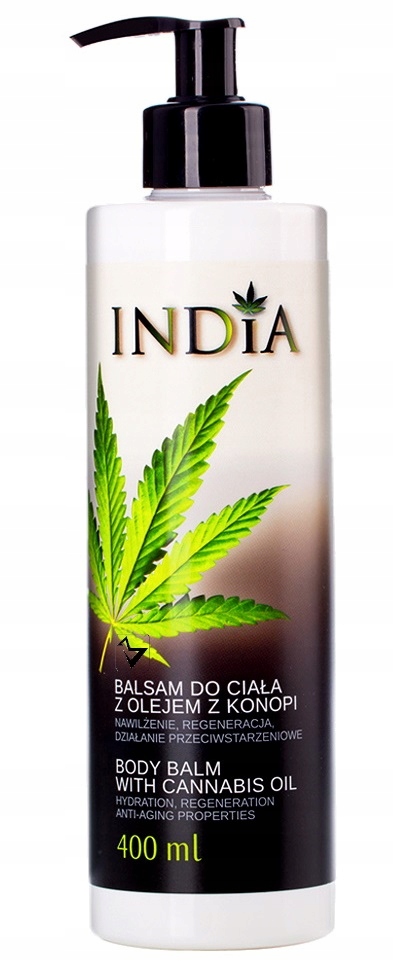 

India Balsam Do Ciała z olejem z konopi 400ml