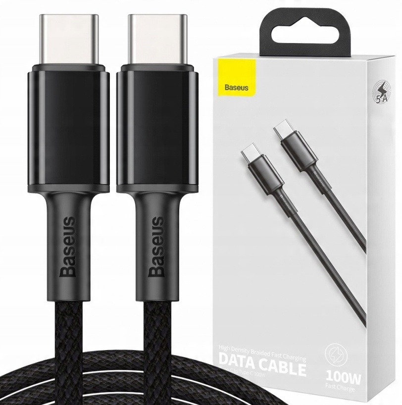 

Mocny Kabel Typ-c / Type-c SuperCharge 5A 100W, 1m