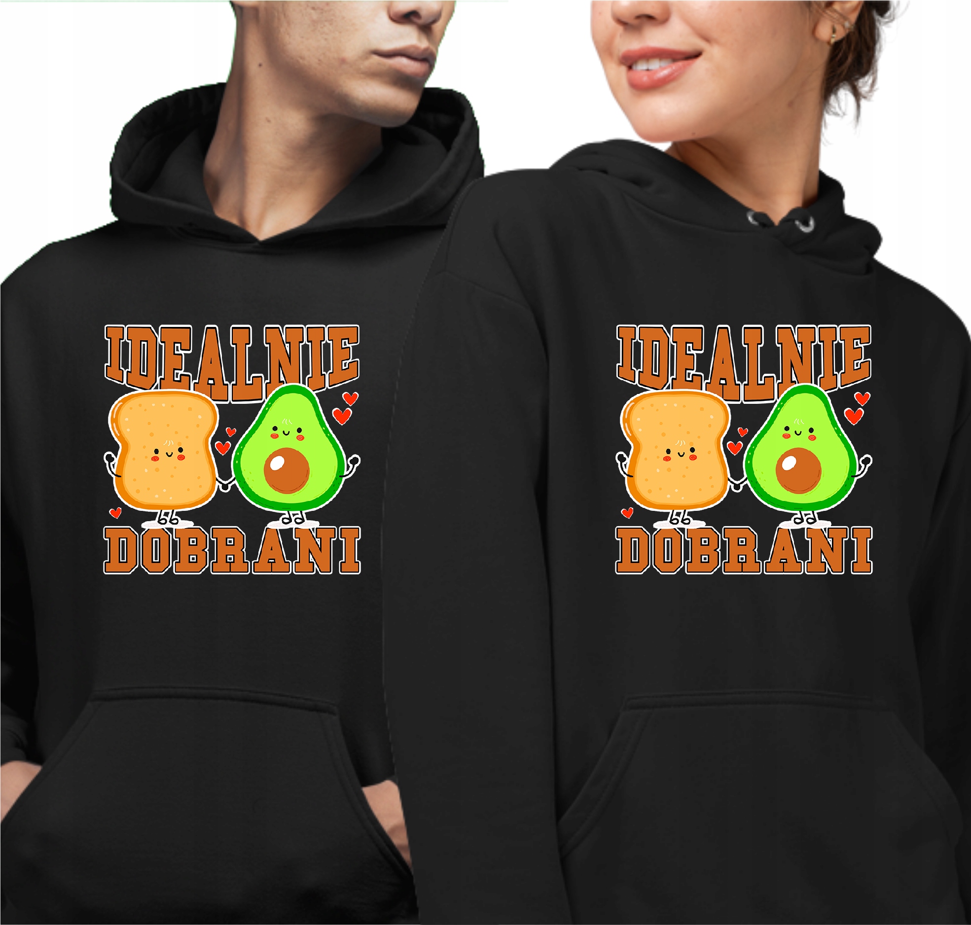 Mikiny pro páry Perfektně sladěné Mikina s kapucí Dárek Na Valentýna M