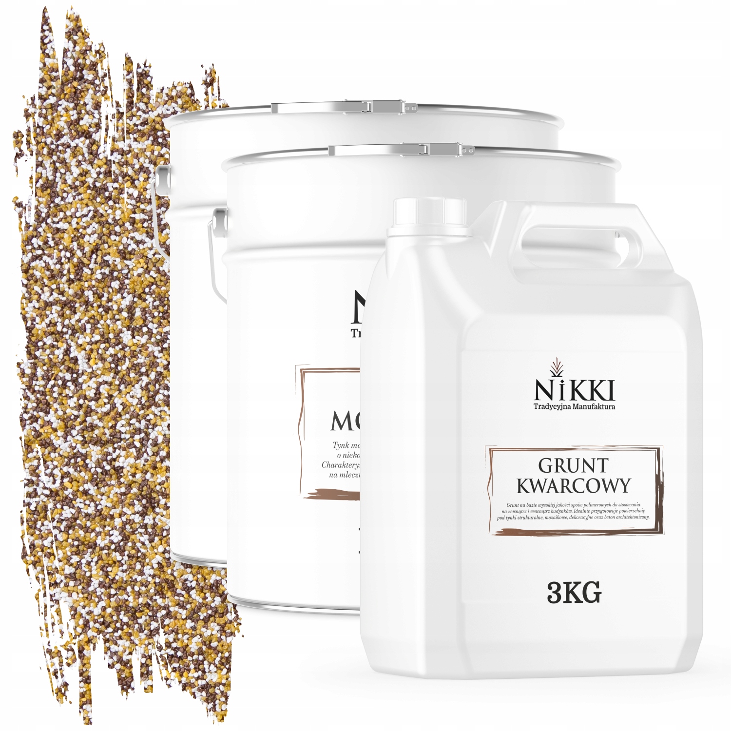 Mozaiková Živicová Omietka Hnedo-muštardová M62 Sada 2x12,5KG Základný Náter