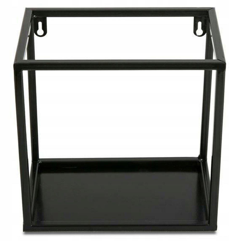 

Półka wisząca czarna 24 cm nowoczesna solidna loft
