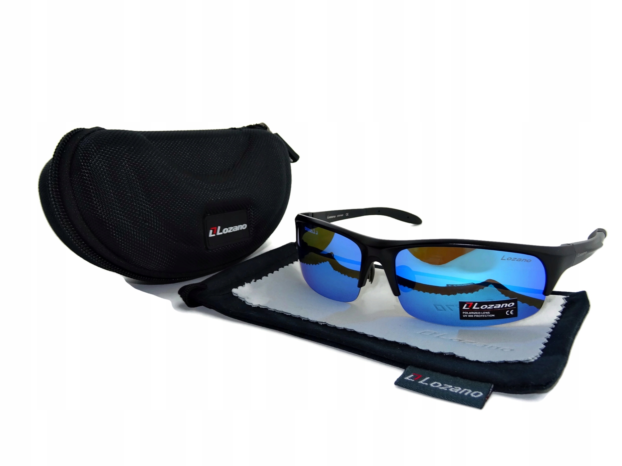 Lozano Polaryzacyjne Okulary Sportowe Uv Lustrzanki Dla Sportowców Etui