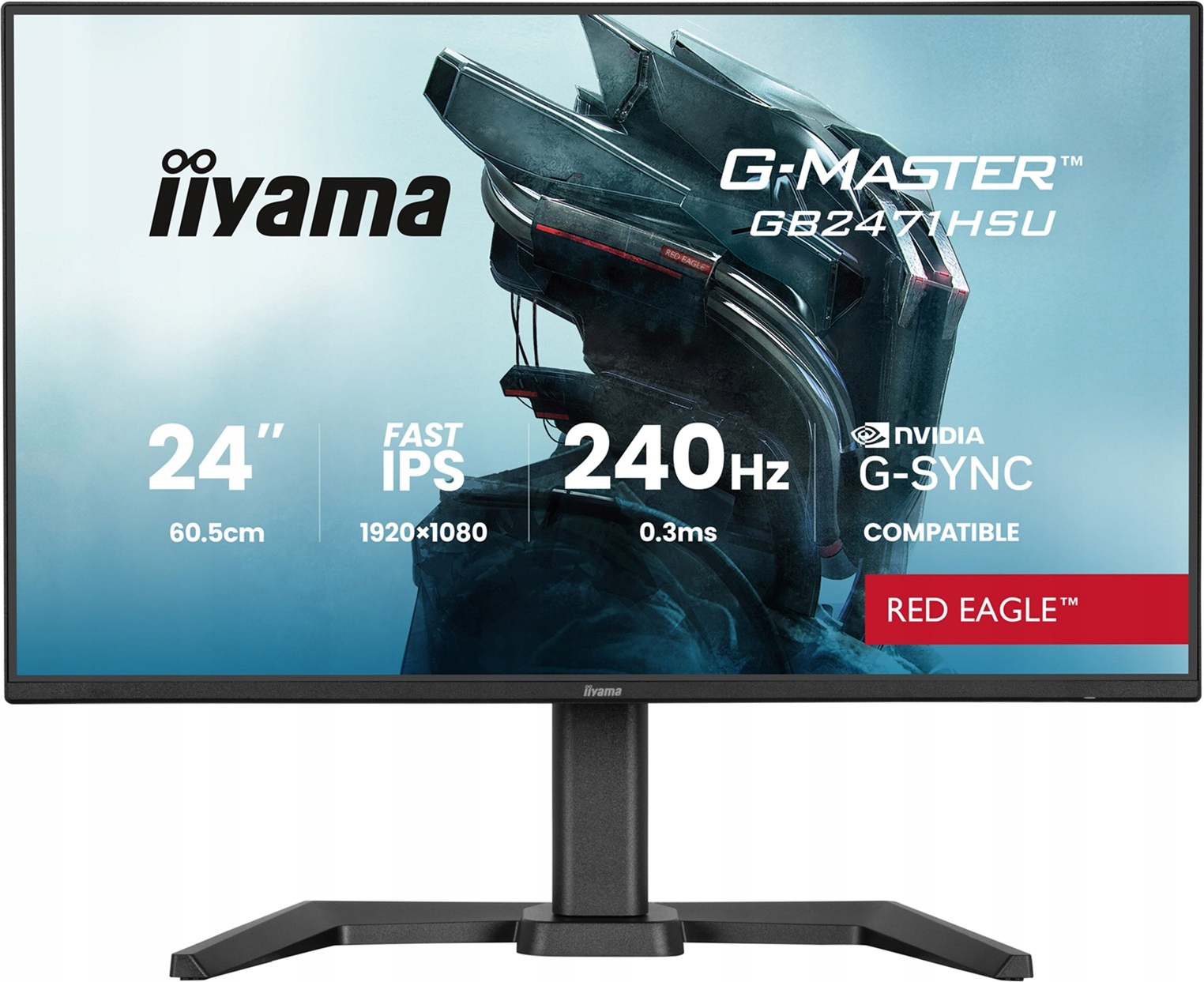 Monitor 24" iiyama G-Master GB2471HSU-B1 Fhd Ips Led 240Hz 0,3ms Hdmi