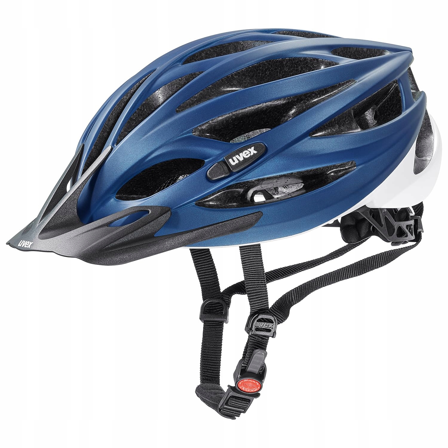 Kask rowerowy Uvex Oversize Blue-white matt 61-65 cm (0817)