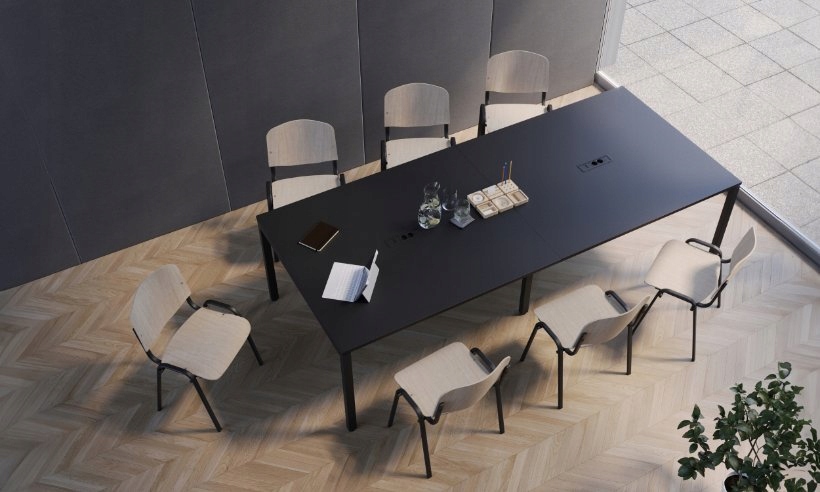 Krzesło konferencyjne do biura poczekalni SZARE C-73 tkanina ISO biurowe Kolor obicia szary