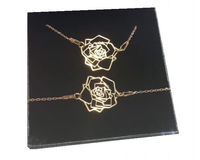 Komplet růže růžička Origami Celebrita stříbro 925