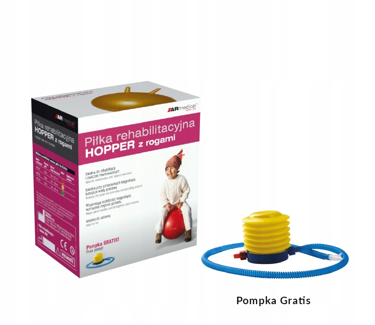 PIŁKA DO SKAKANIA HOPPER Z ROGAMI 45 CM Stan opakowania oryginalne