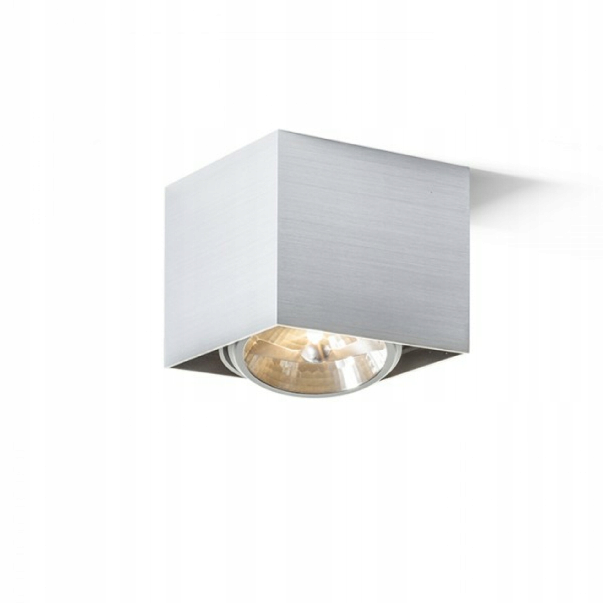 Stropné svietidlo Rendl Dean I česaný hliník, G53, 230V/12V 50W, naklápacie