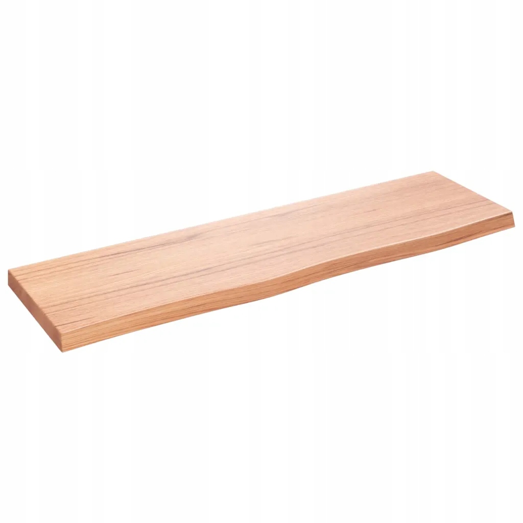 Koupelnová deska z masivního dubového dřeva 100x30x(2-4) cm, světle hnědá