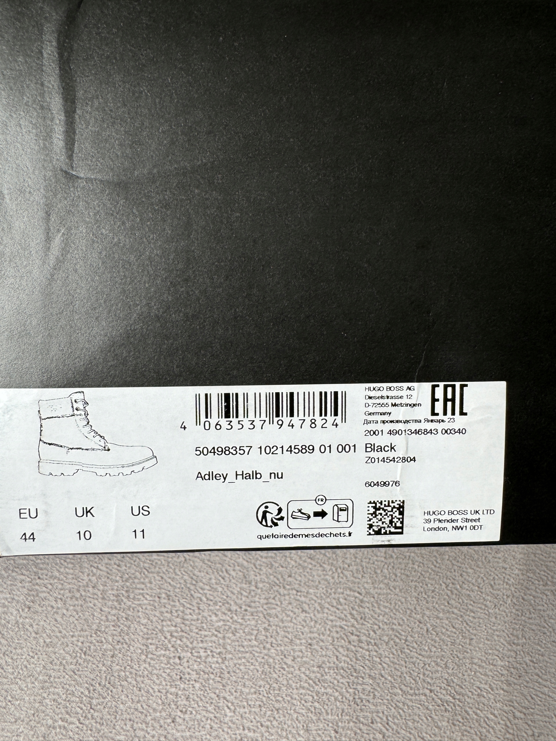 Boss Adley Halb Botki sznurowane r.44 Rozmiar 44