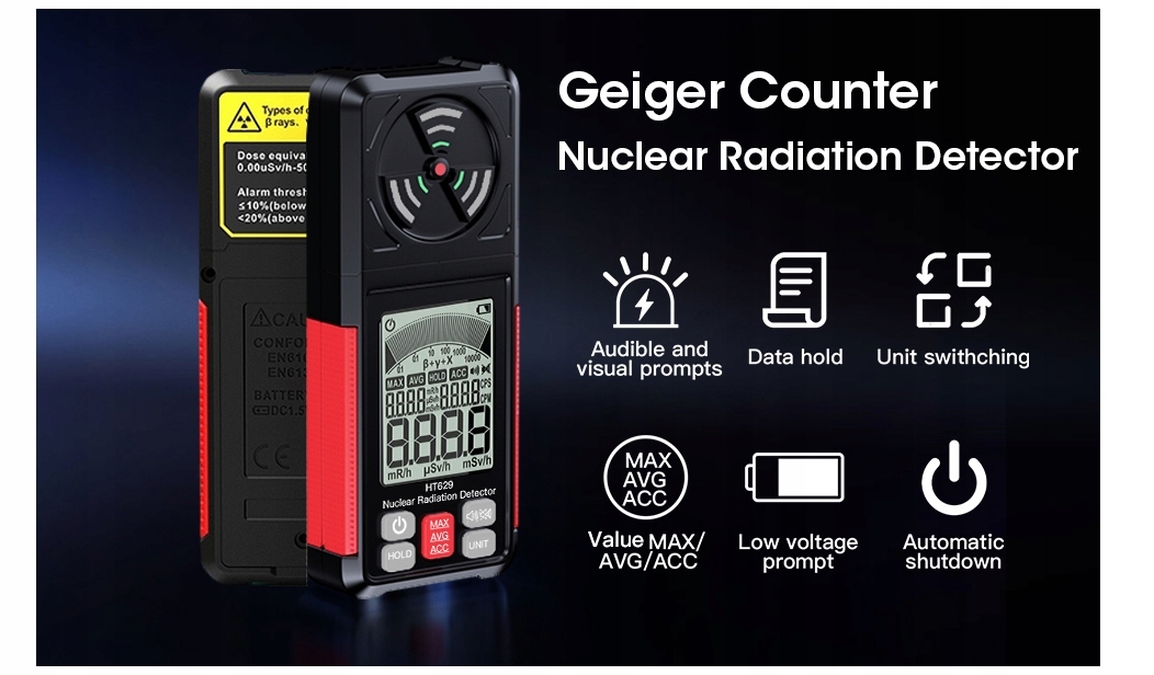 MIERNIK POLA ELEKTROMAGNETYCZNEGO EMF TESTER FAL RADIOWYCH HABOTEST HT629 Informacje o bezpieczeństwie CE
