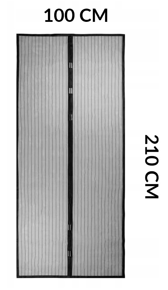 MOSKITIERA NA DRZWI MAGNES SIATKA PRZECIW KOMAROM Wysokość maksymalna 210 cm