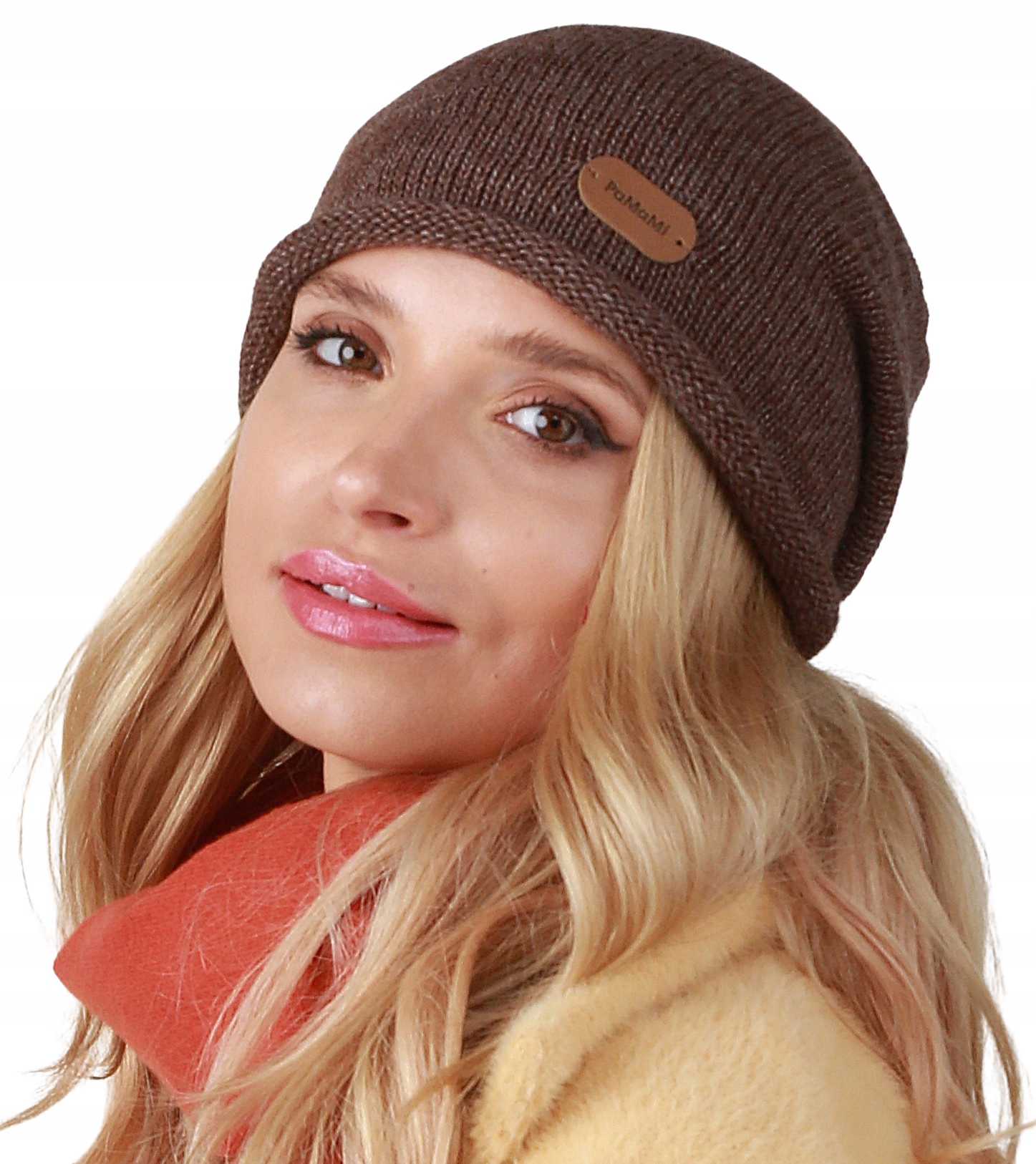 

Wywijana Czapka damska Beanie Pamami Kolory P5