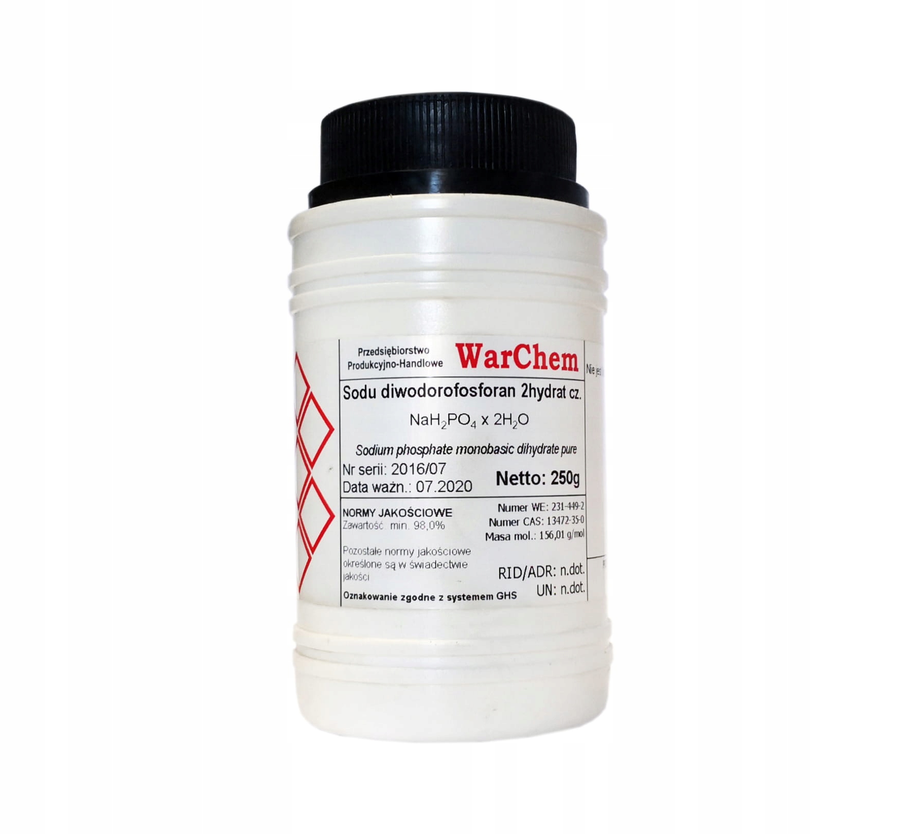 

Fosforan Sodu I-zas. 2hydrat 250g [55195]