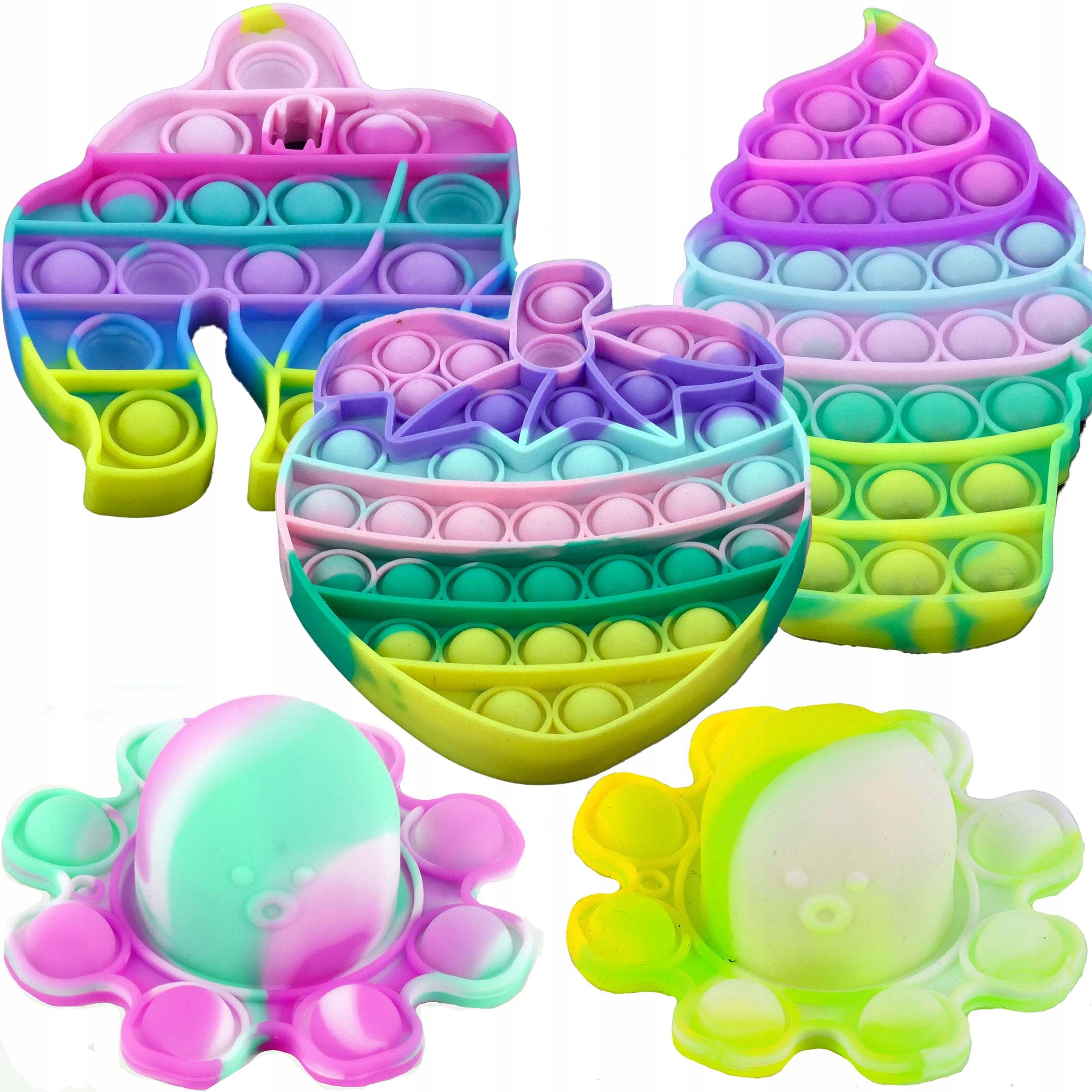 

5x Pop It Popit Fidget Push Bubble Simple Dimple