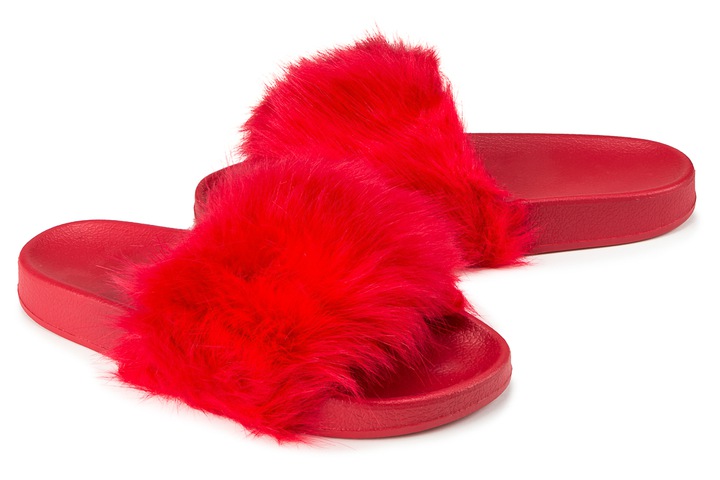 

Klapki Z Futerkiem Ciepłe Kapcie Miękkie Futerko