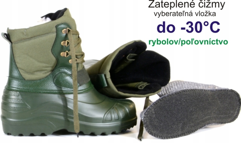 holínky Tramp do -30 ° zelené č. 40