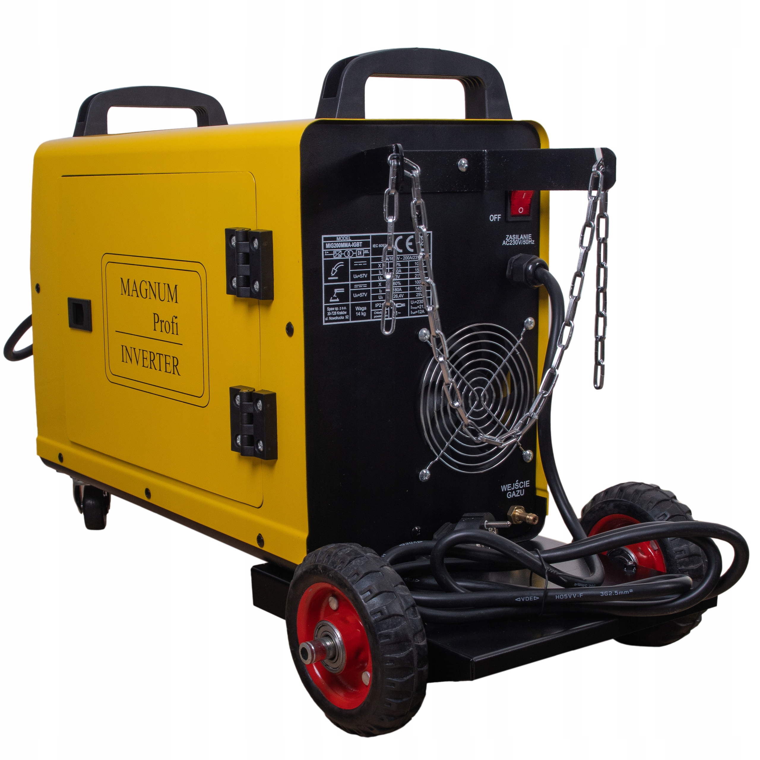 Spawarka Inwertorowa MIGOMAT Magnum MIG MMA MAG Maksymalna średnica elektrody 4 mm