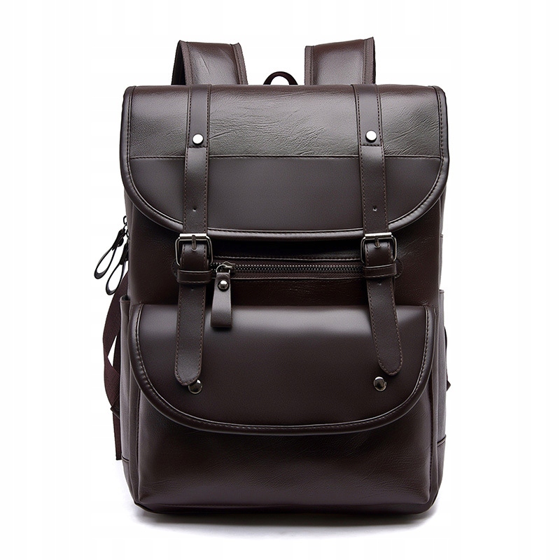 

Plecak Skórzany Vintage Stylowy, A4 Laptop