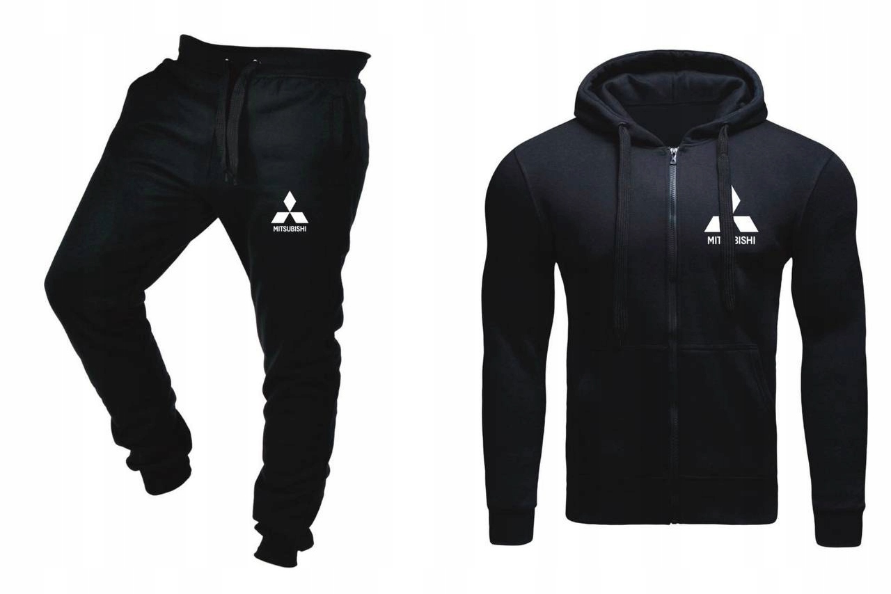 Tepláková Souprava Teplákovka Mitsubishi Pánská Rozepínací Černá M