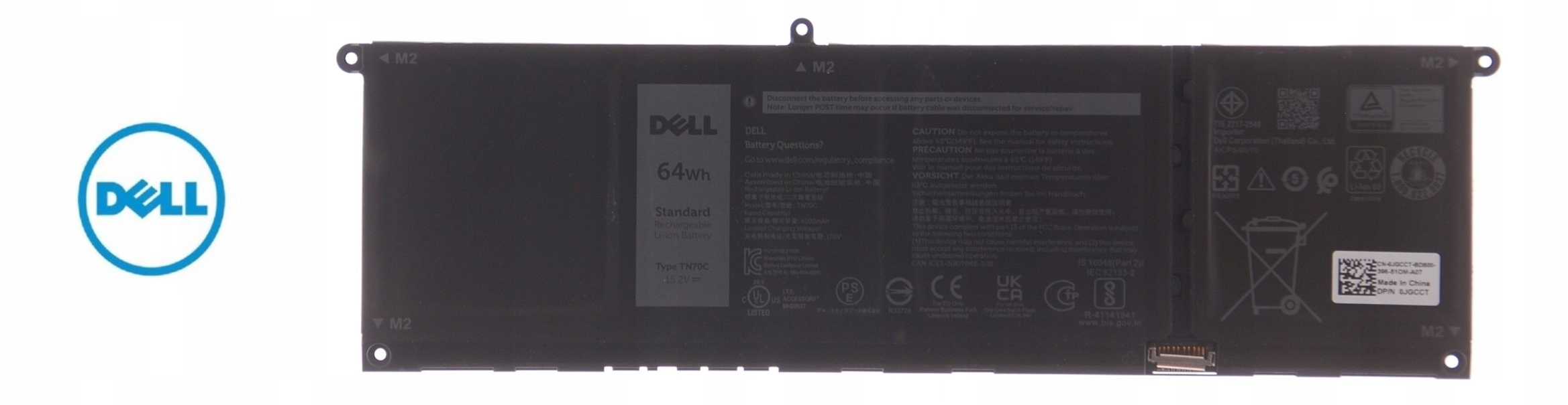 Batéria Dell TN70C Inspiron: 5310, 3511, 5510, 5410, 5518, 3510 Originálna