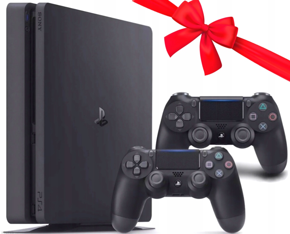 НОВАЯ КОНСОЛЬ SONY PS4 1 ТБ + 2 КОЛОДКИ ПОДАРОЧНЫЙ НАБОР! Глубина изделия 28,8 см