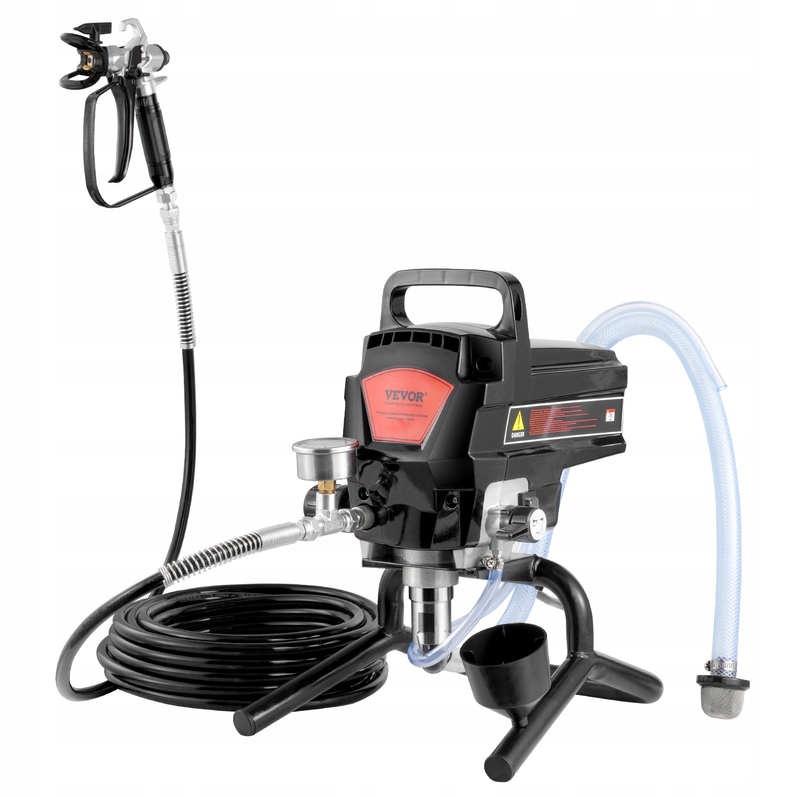 Vevor Přenosná Bezvzduchová Malířská Pistole 950W 3000 Psi, Výkonná
