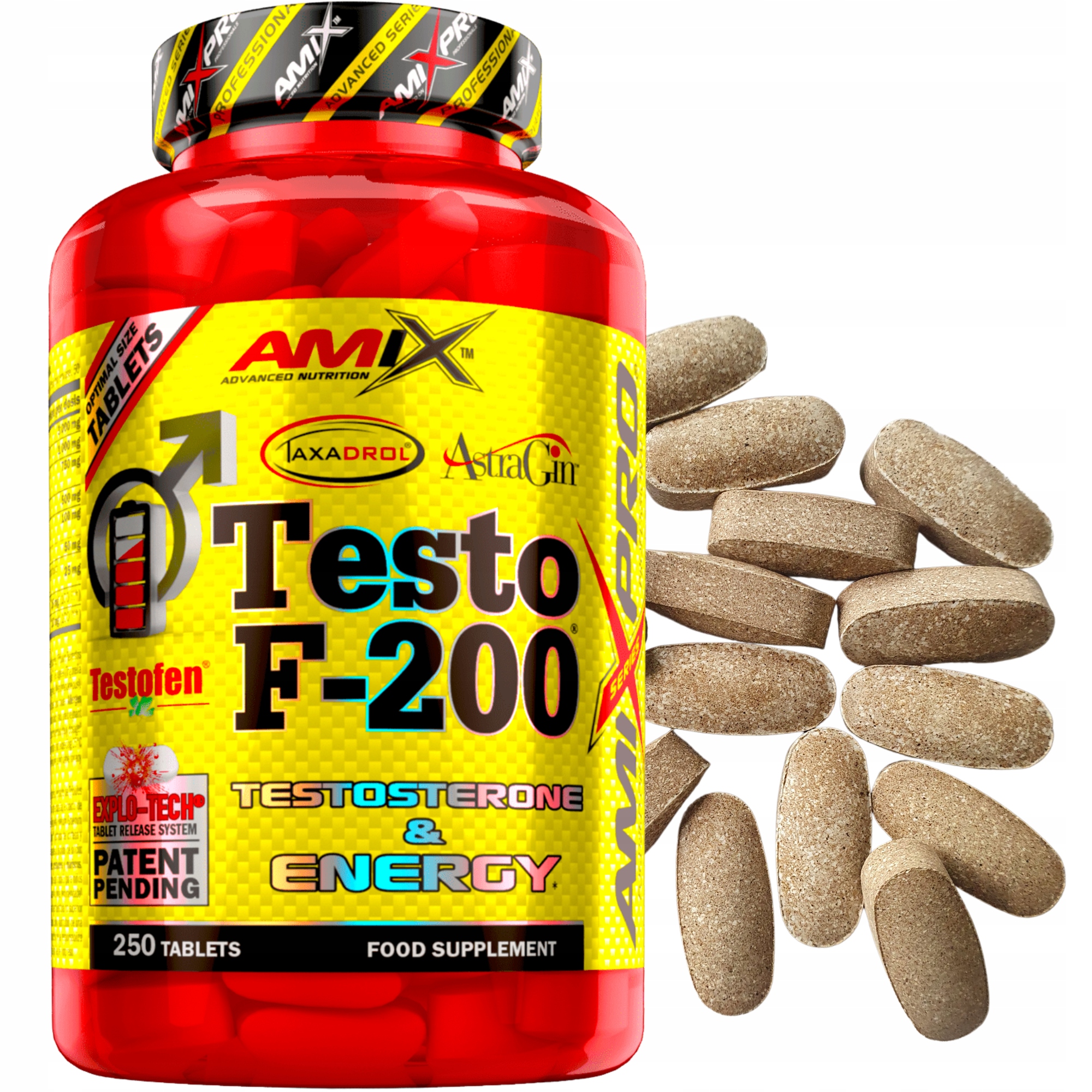 Testosteron Booster Amix Testo F200 Daa Tribulus Terrestis 250 Ks