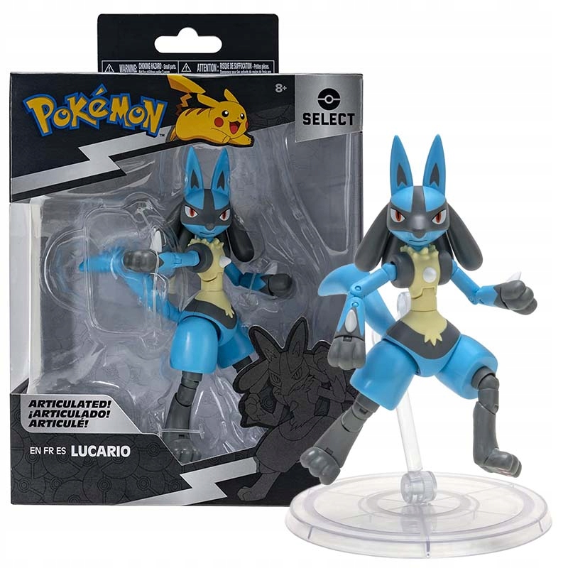 POKEMON Ruchoma Figurka Kolekcjonerska LUCARIO