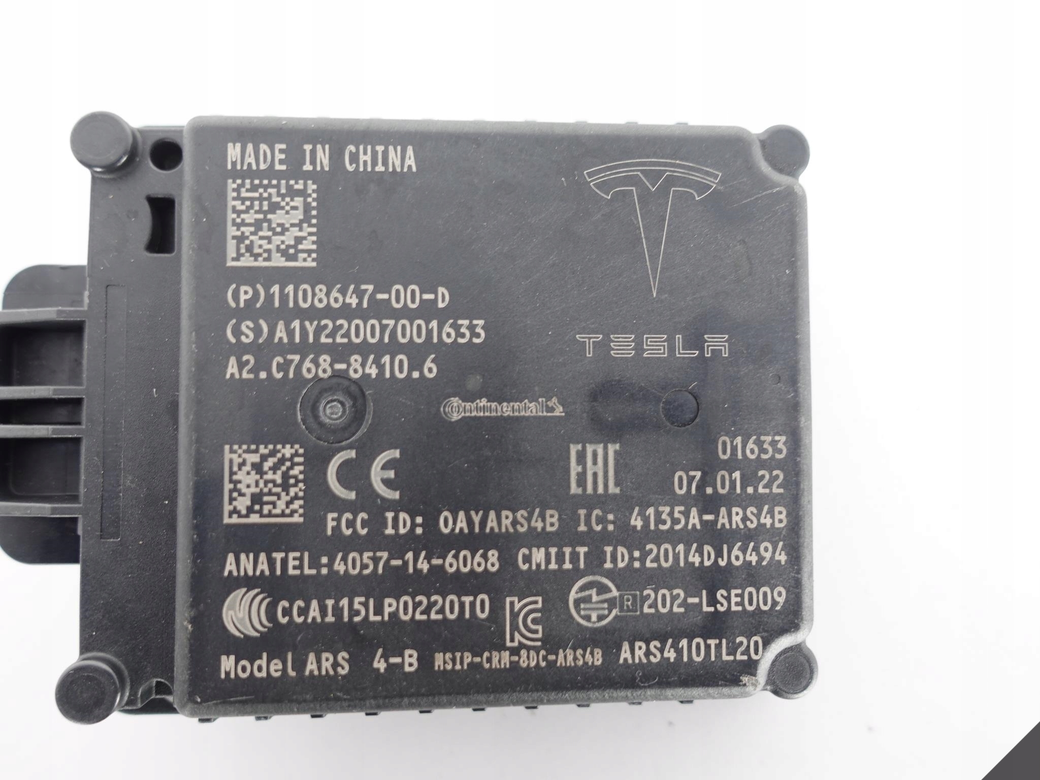 TESLA MODEL 3 S X Y RADAR DISTRONIC SENSOR ARS4-B