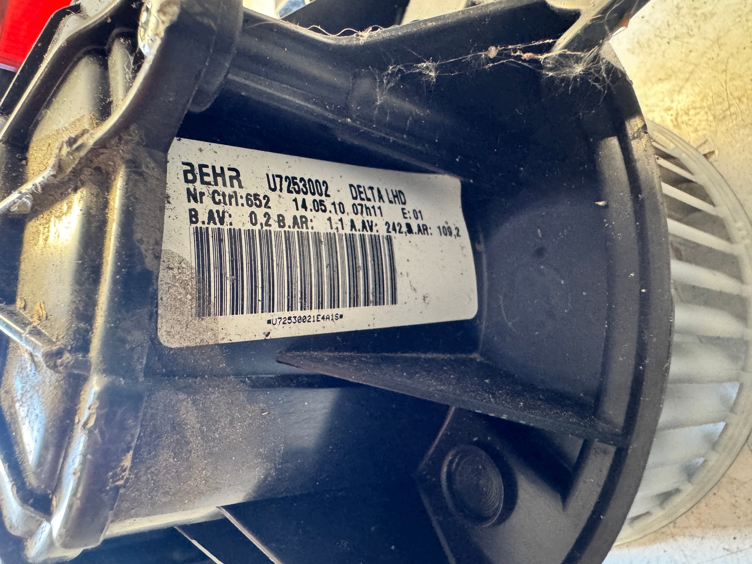 OPEL ASTRA J topení ventilátor topení rezistor, reostat, regulátor U7253002