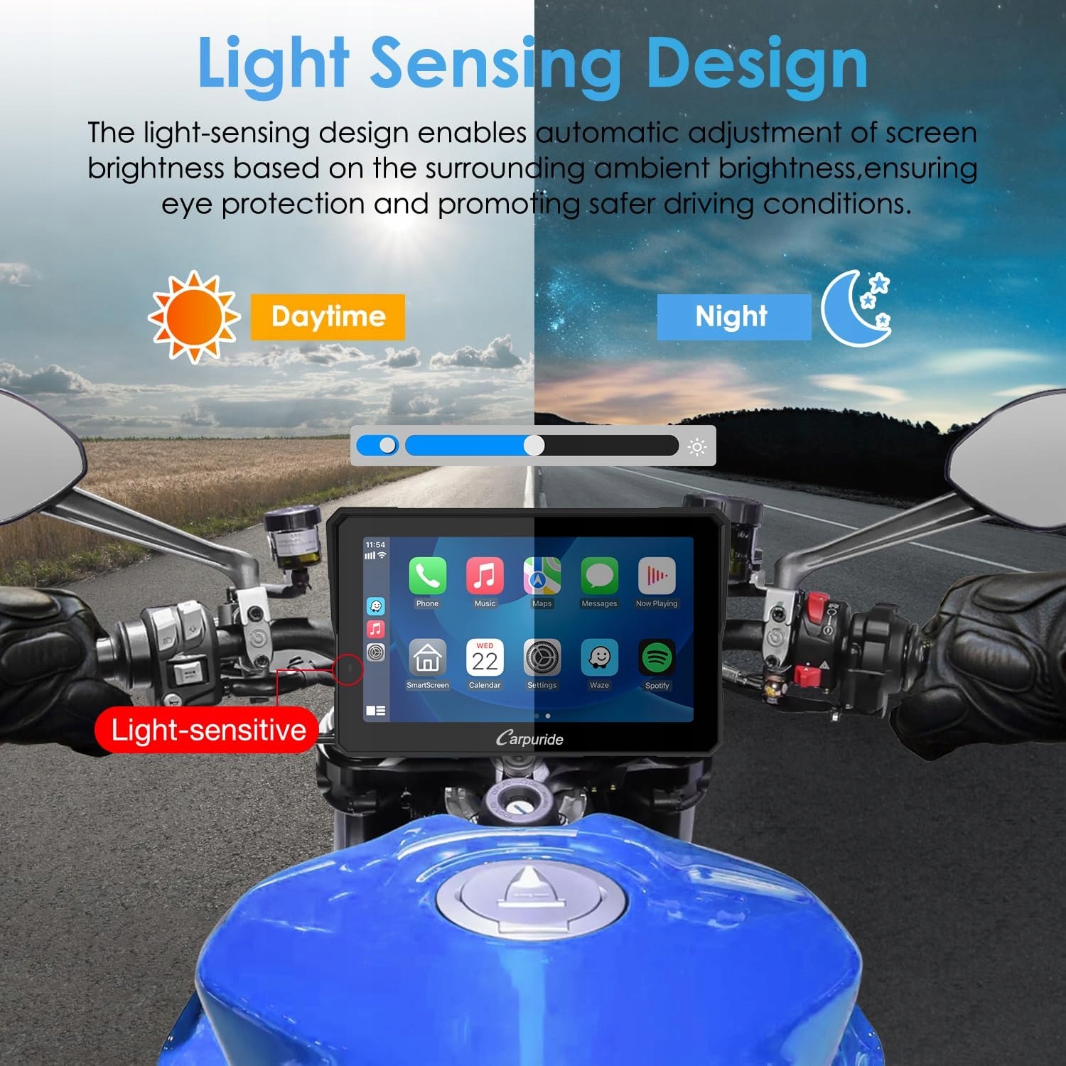 カーナビ Carpuride W702B Pro Carpuride W702B Pro motocyklowy ekran Carplay BMW