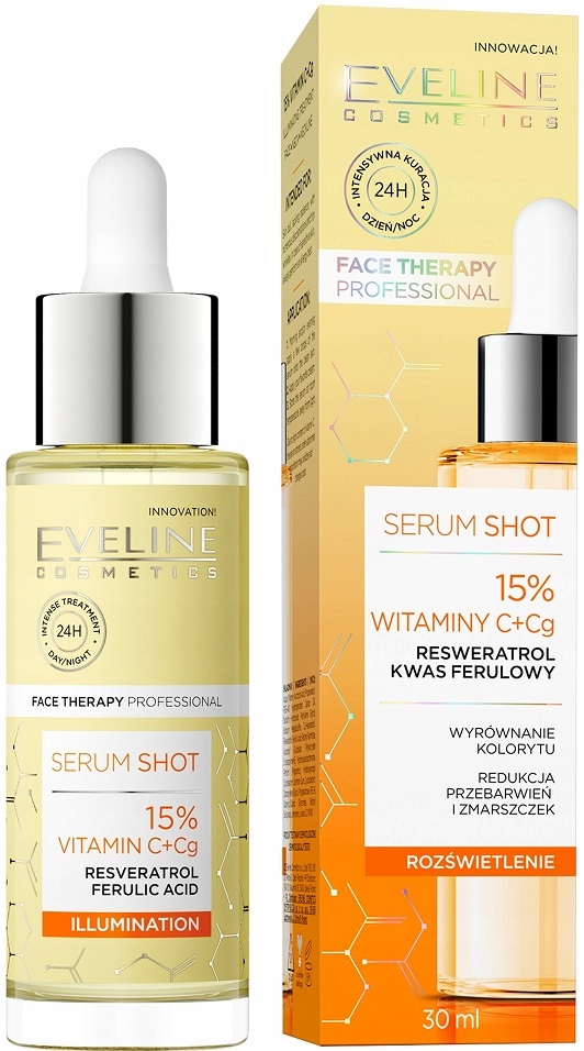 

Eveline Serum Shot 15% Witaminy C+Cg Rozświetlenie