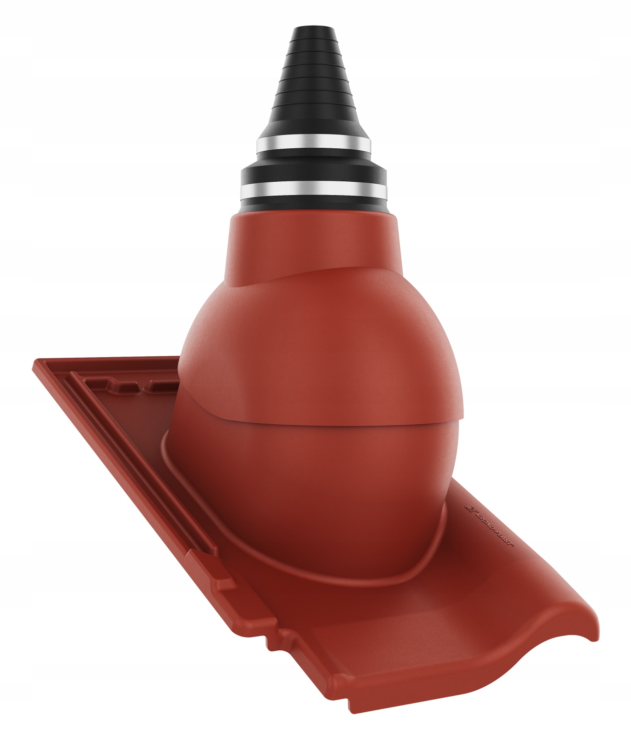 Anténní průchod pro vzduchotěsné střechy Bogen Innovo 12 Rubín Červený