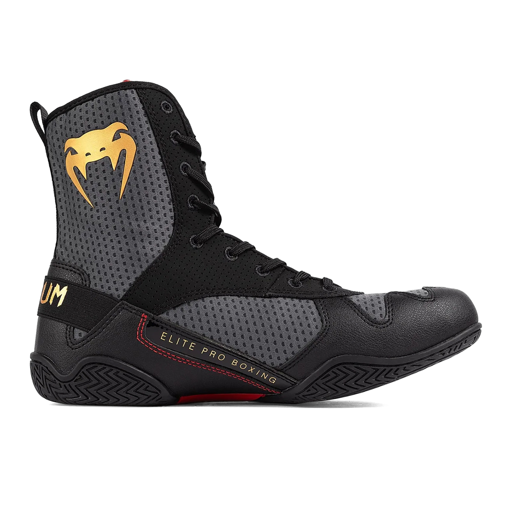 Buty bokserskie Venum Elite Boxing stom grey/gold logo 46 Eu