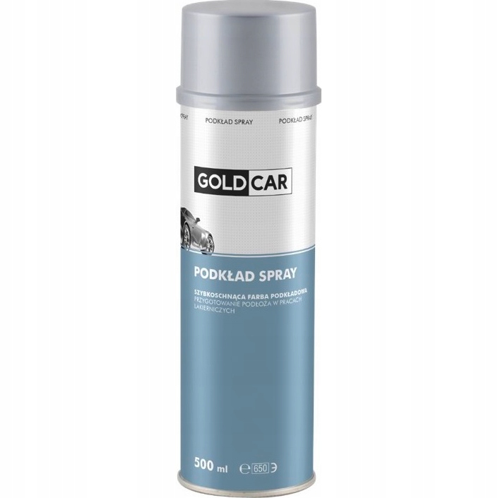 Spray Goldcar Lakier podkładowy szybkoschnący szary 500ml