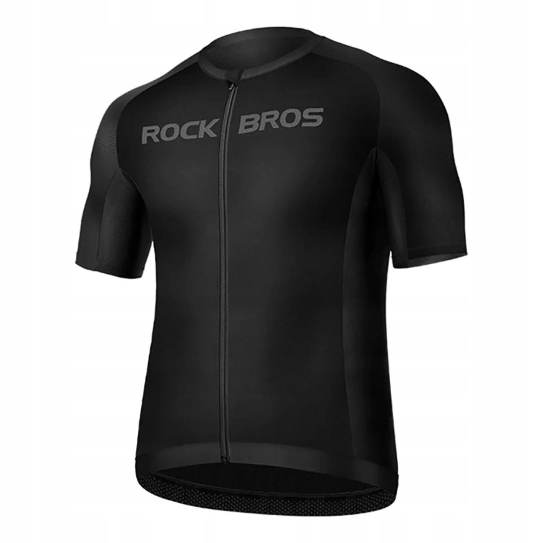 Koszulka rowerowa Rockbros 15120002002 z krótkim rękawem M czarna RockBro