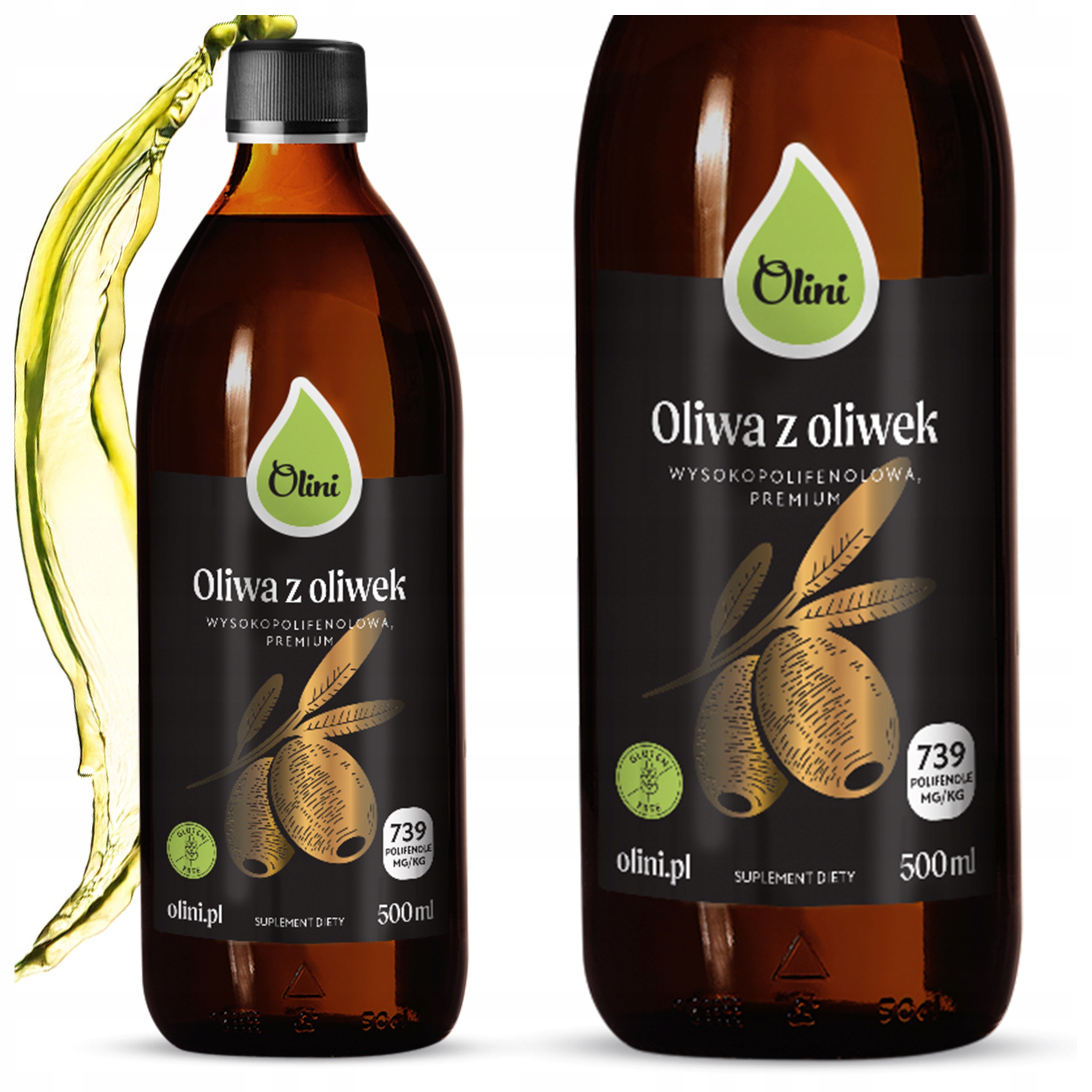 Oliwa z oliwek extra virgin wysokopolifenolowa Premium 500 ml