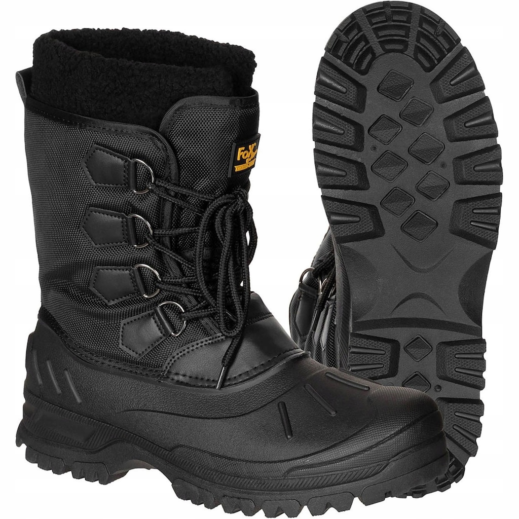 Trekové teplé sněhule Mfh Fox Outdoor Thermo Boots Black 45