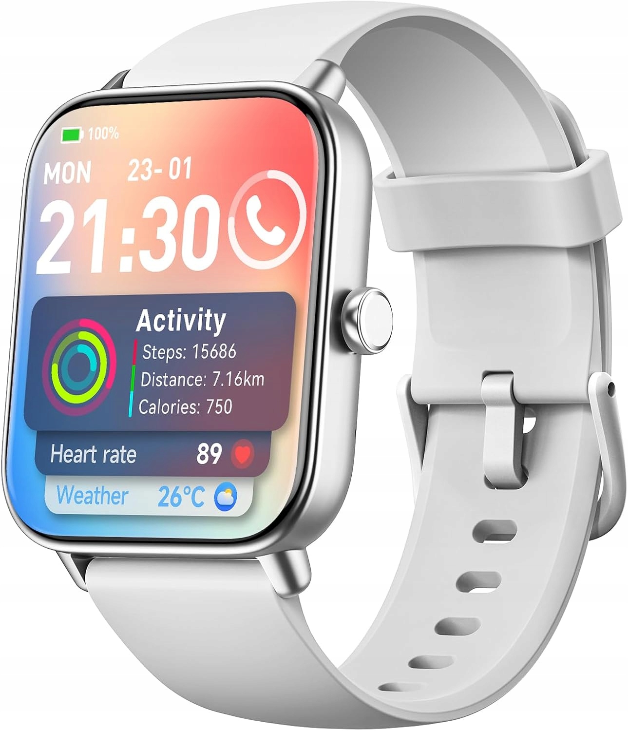 Zegarek Smartwatch IDW19 z monitorem snu krokomierzem Sportowy fitness